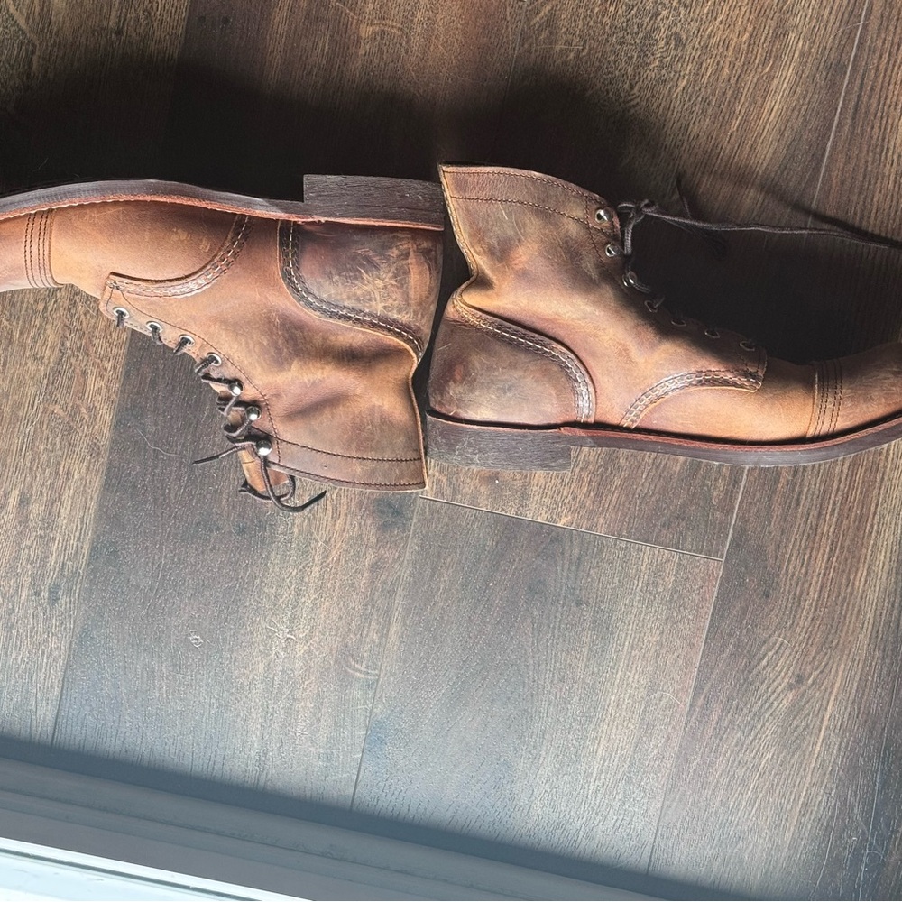 Red Wing 8085 Iron Ranger Leather Boots, men’s 9.5 - Picture 4 of 7